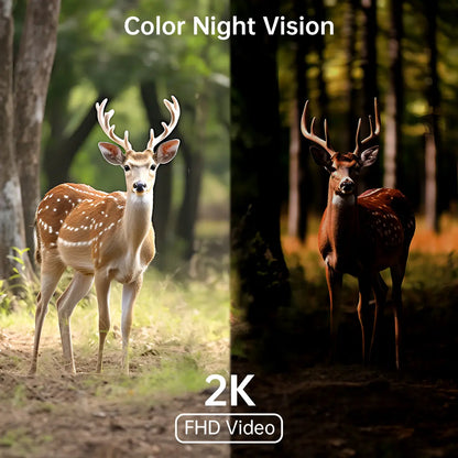 【2026 Exclusive Deal】Jooan 2K+2K HD Solar 360° Dual Lens Wireless Outdoor Security Camera, 2.4G Wifi, 360° PTZ Dual Screen(No Dead Ends), Spotlight, IP66 Waterproof, Color Night Vision, PIR Human Detection, Two-Way Talk, Auto Tracking, Siren Alarm, Alexa