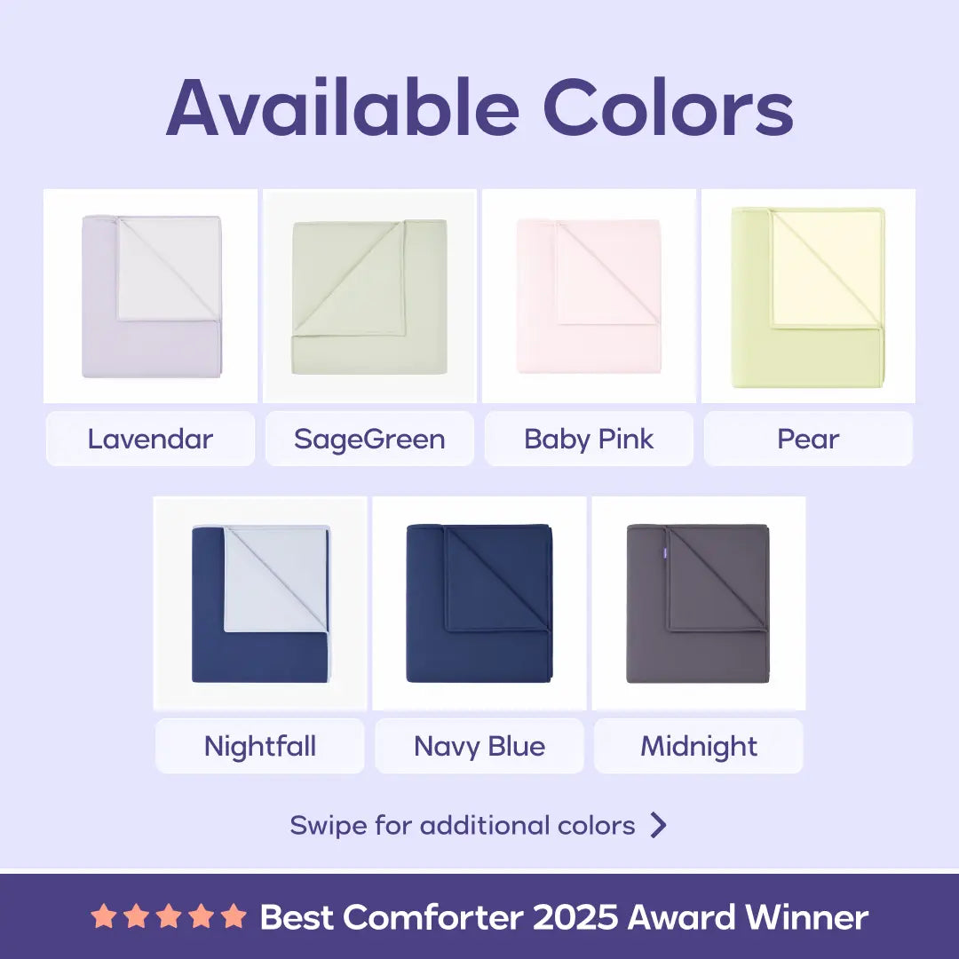 Mellow Sleep | Cloudcool Cooling Comforter - Lightweight Breathable with Dual-Sided Silk Smooth & Cloud Soft Knit for Instant Cool Relief