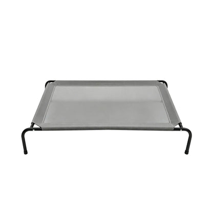 Petitrinu Classic Elevated Dog Bed with Metal Frame - Textilene Stretch Mesh Fabric, Cooling, Breathable, Joint Relief for Medium/Large Dogs, 2 Sizes (47.24In×31.89In×9.45In/35.43In×25.59In×8.27In) Pet Cot