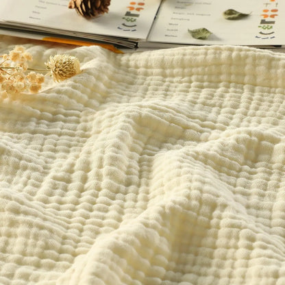 100% Cotton Muslin Blanket,6-Layer Soft Throw for Bed Couch,Breathable Lightweight Blankets for Adults Hot Sleepers,Room Decor
