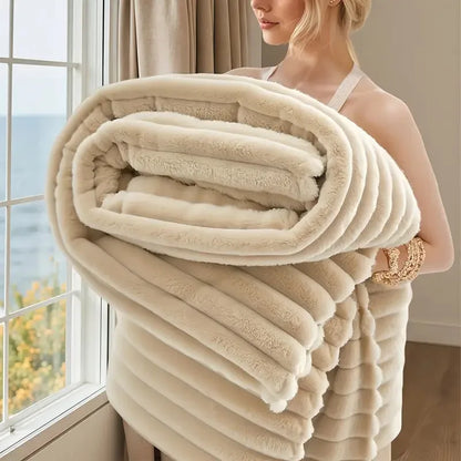 1 Pc Gentlesoft White Throw Blanket for Couch - Cozy Blanket for Women, Cute Fleece Throw for Girls, Christmas Birthday Gifts