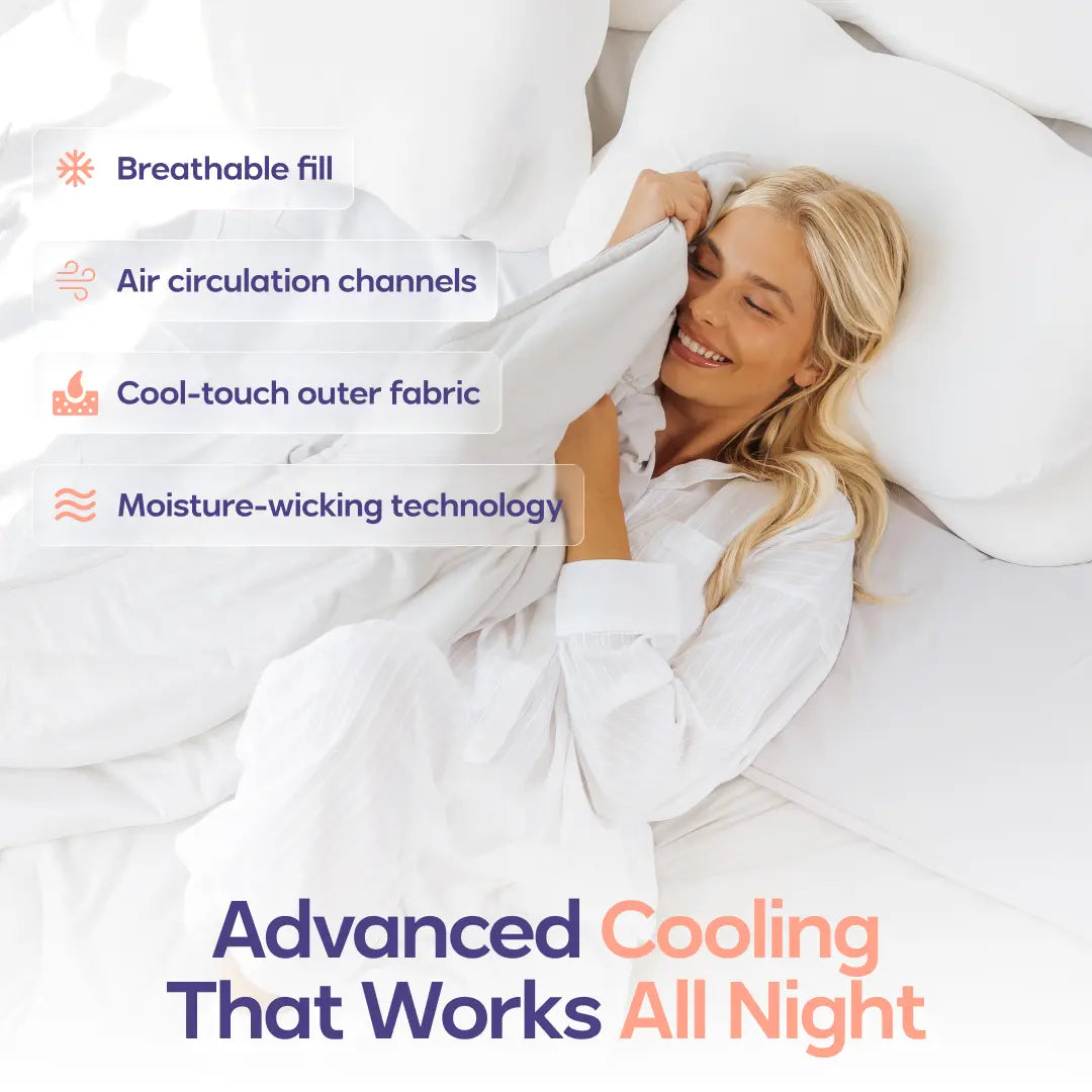 Mellow Sleep | Cloudcool Cooling Comforter - Lightweight Breathable with Dual-Sided Silk Smooth & Cloud Soft Knit for Instant Cool Relief