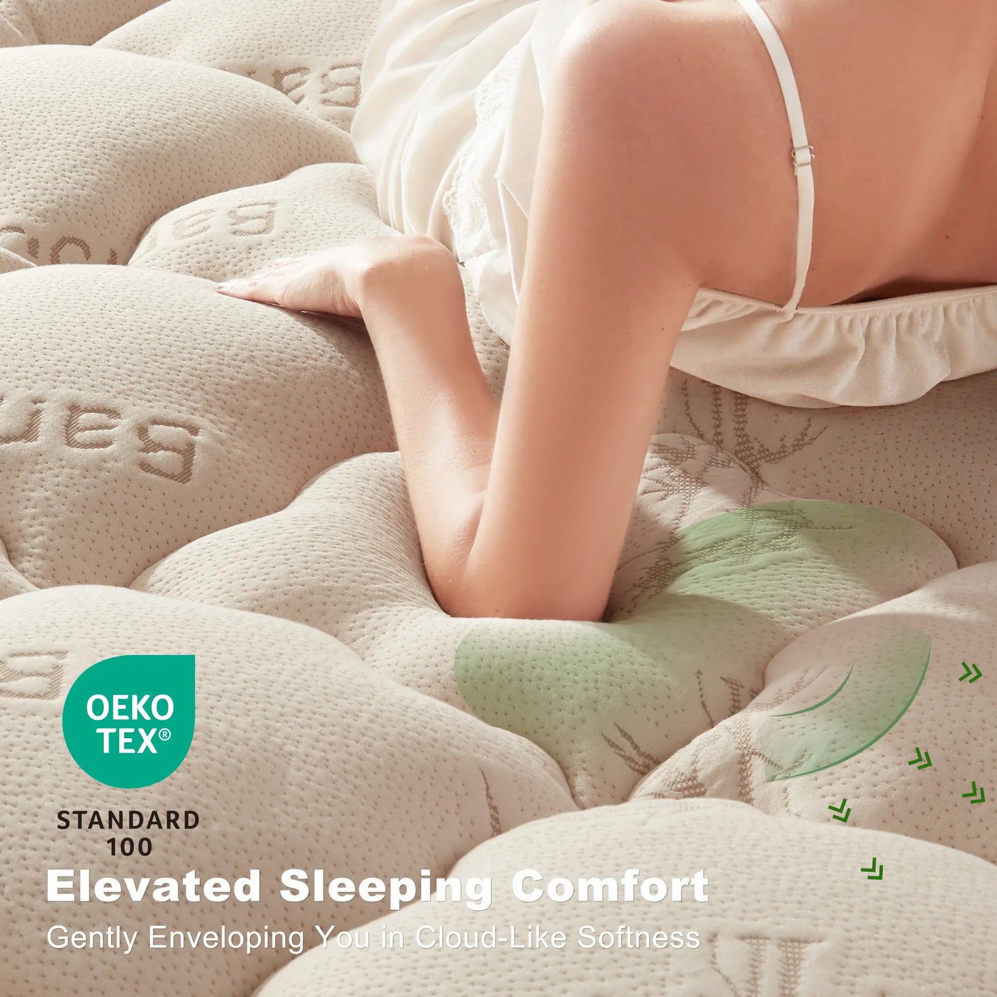 【Bedlore】Thick Fitted Sheet Mattress Pad, Fluffy Pillow Top Comfort Layer, Cooling & Soft Mattress Cover with Deep Pockets (Fits 6–18 Inch Mattresses), Ideal for Bedroom & Home Use Homeessentials